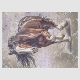 Draft Horse Decoupage Tissue Paper