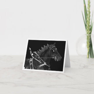 Draft Horse Note Card - "Percheron Power"