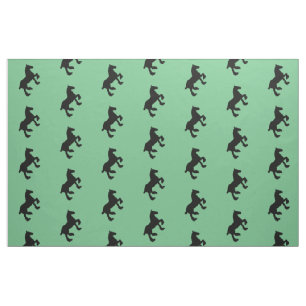 Draft Horse Silhouette Fabric