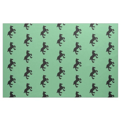 Draft Horse Silhouette Fabric