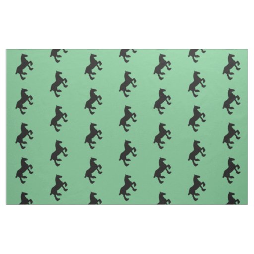 Draft Horse Silhouette Fabric
