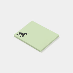 Draft Horse Silhouette Rustic Western Equine Art Post-it Notes