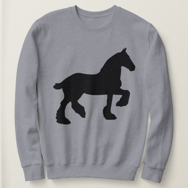 Draft Horse Silhouette Sweatshirt (Design Front)