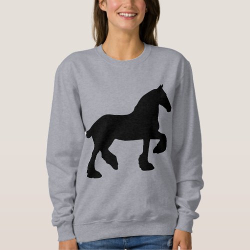 Draft Horse Silhouette Sweatshirt