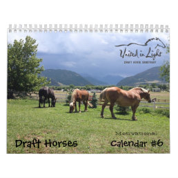 Draft Horses Calendar (Motivational) #6