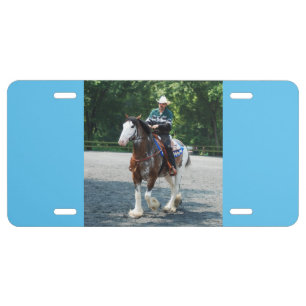 Draft Horses License Plate