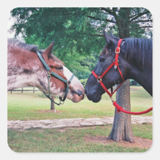 Draft Horses Sticker