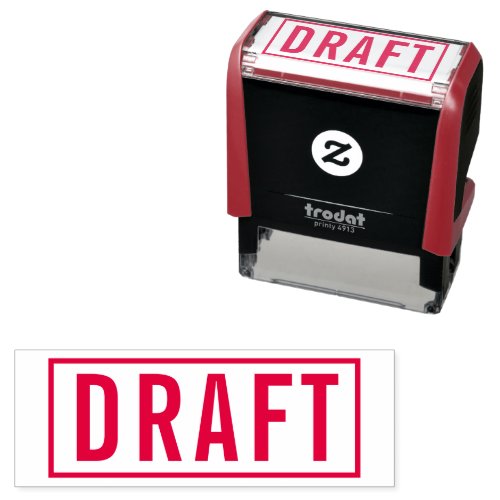 Draft Office Business  Self_inking Stamp