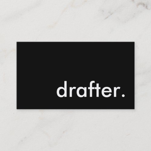 drafter. business card templates