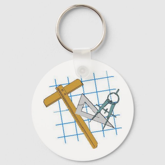 Drafting Design Tools Keychain (Front)