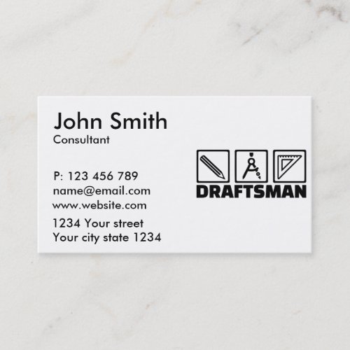 Draftsman Business Card