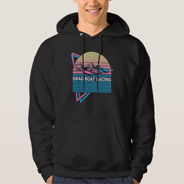 Drag Boat Racing Drag Boat Racer Speedboat Hoodie (Front)