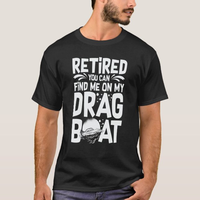 Drag Boat Racing RC Model Boating Driver T-Shirt (Front)
