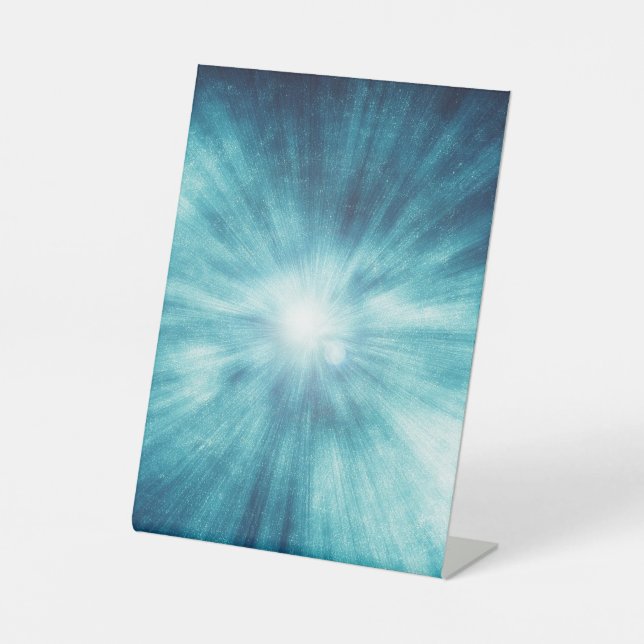 Drag & Drop Custom Image Here Pedestal Sign (Front)