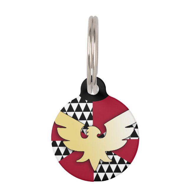 Drag Pride Flag Pet ID Tag (Front)