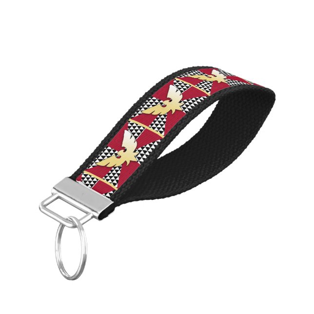 Drag Pride Flag Wrist Keychain (Angled Down)