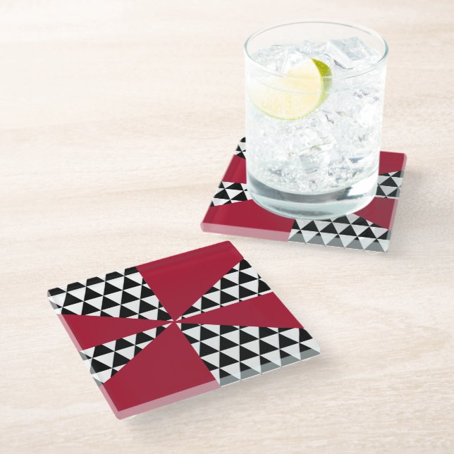 Drag Pride Glass Coaster (Angled)