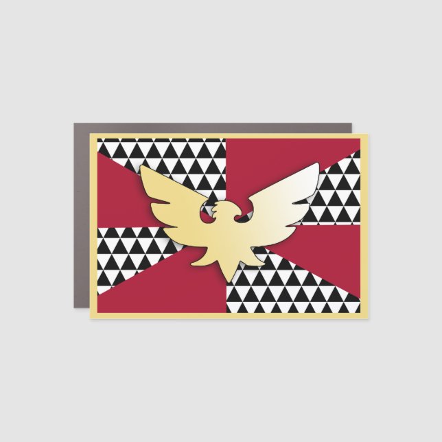 Drag Pride House Flag Car Magnet (Front)