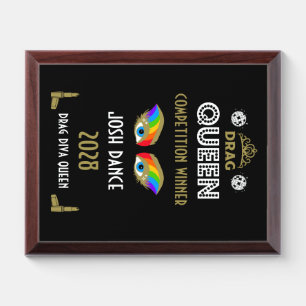 Drag Queen Competion Award Plaque