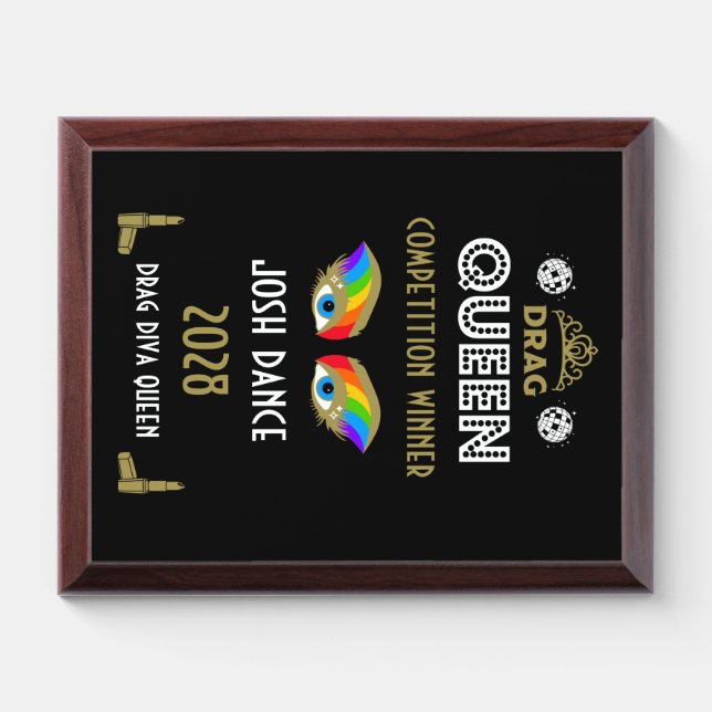 Drag Queen Competion Award Plaque (Horizontal)