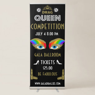 Drag Queen Competion Retractable Banner
