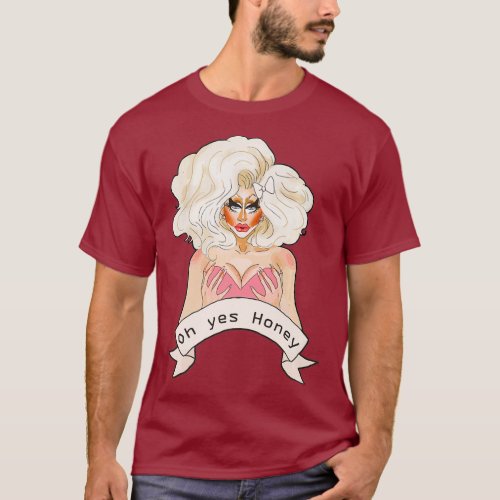 Drag Queen Doll Face Oh yes Honey Premium T_Shirt