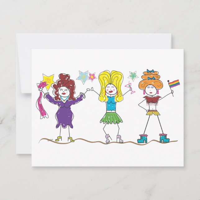 Drag Queen Invitation (Front)