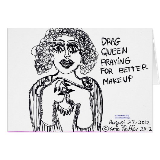 Drag Queen Looking For Better Makeup Cards (Front Horizontal)