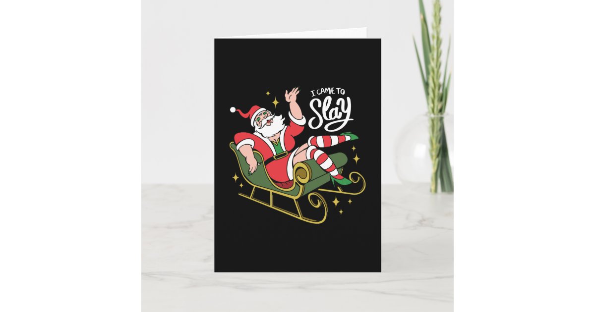 Drag Queen Santa Card | Zazzle