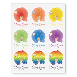 Drag Queen Temporary Tattoos