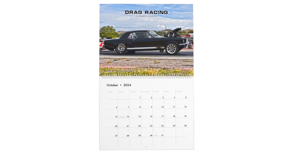 Drag Racing Calendar Zazzle