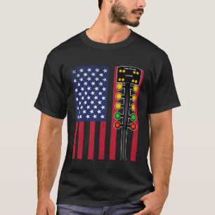 Drag Racing Car Track Quarter Mile Racer  Slogan T-Shirt