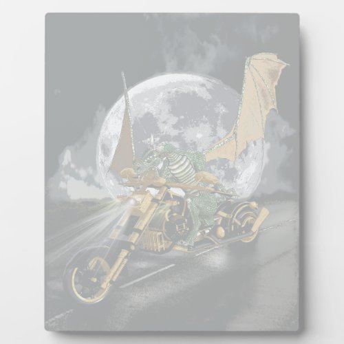 Drag_racing Dragon and Moon Fantasy Artwork Plaque