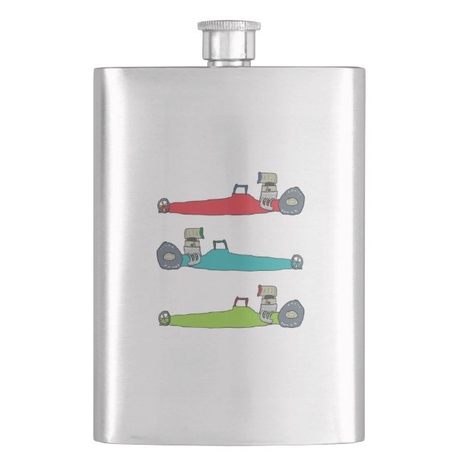 Drag Racing Flask (Front)