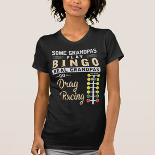 Drag Racing Grandpa Mechanic Dragster Grandfather T-Shirt