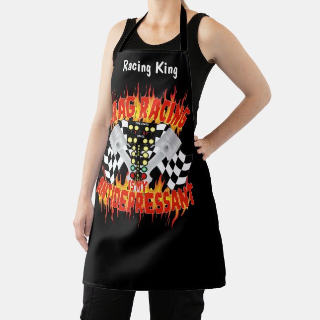 Drag Racing Piston Antidepressant Design Apron (Insitu)