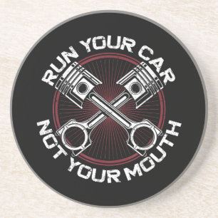 Drag Racing Race Car Vintage Run Your Car Not Your Coaster
