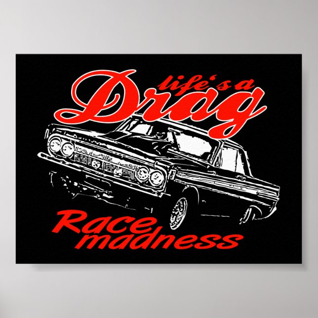 Drag racing team poster (Front)