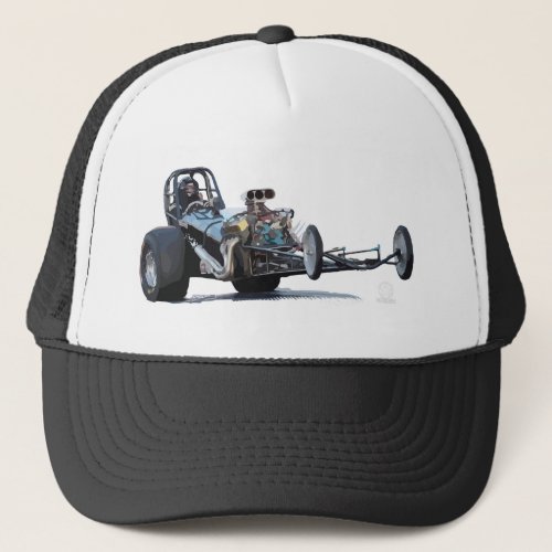 Drag Racing  Vintage Dragsters Trucker Hat