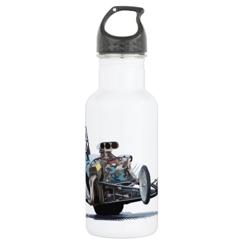 Drag Racing  Vintage Dragsters Water Bottle