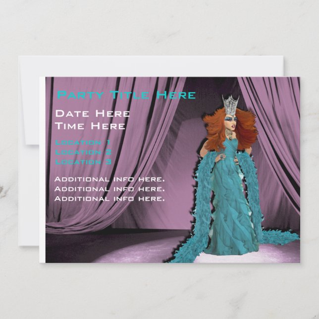 Drag Show Invitations (Front)