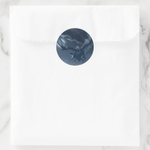 Dragão Alado Classic Round Sticker