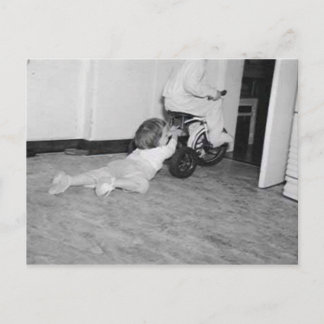 dragged behind postcard