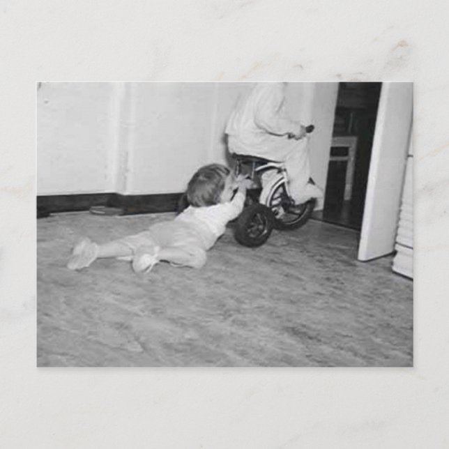 dragged behind postcard (Front)