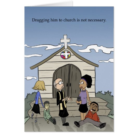 Dragging Him To Church Cards (Front)