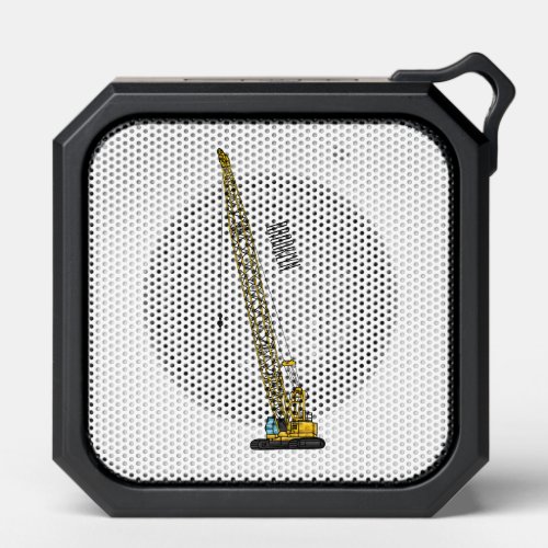 Dragline excavator cartoon illustration bluetooth speaker