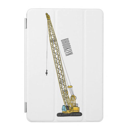 Dragline excavator cartoon illustration iPad mini cover