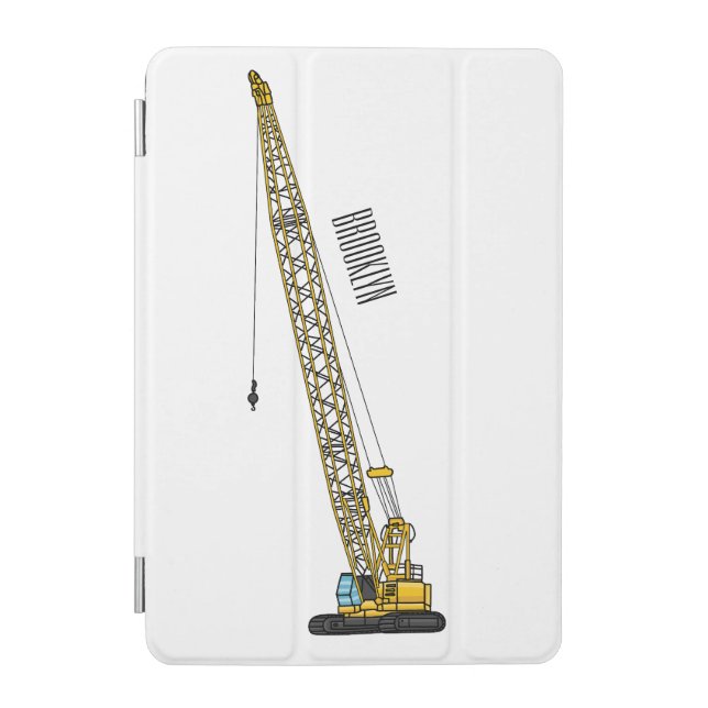 Dragline excavator cartoon illustration iPad mini cover (Front)