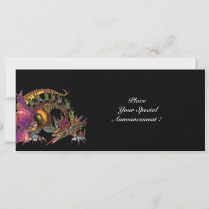 DRAGO / FANTASY DRAGON IN GOLD PINK PURPLE BLACK ANNOUNCEMENT