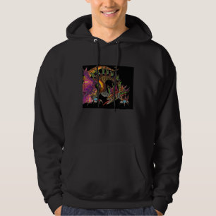 DRAGO / FANTASY DRAGON IN GOLD PURPLE AND BLACK HOODIE